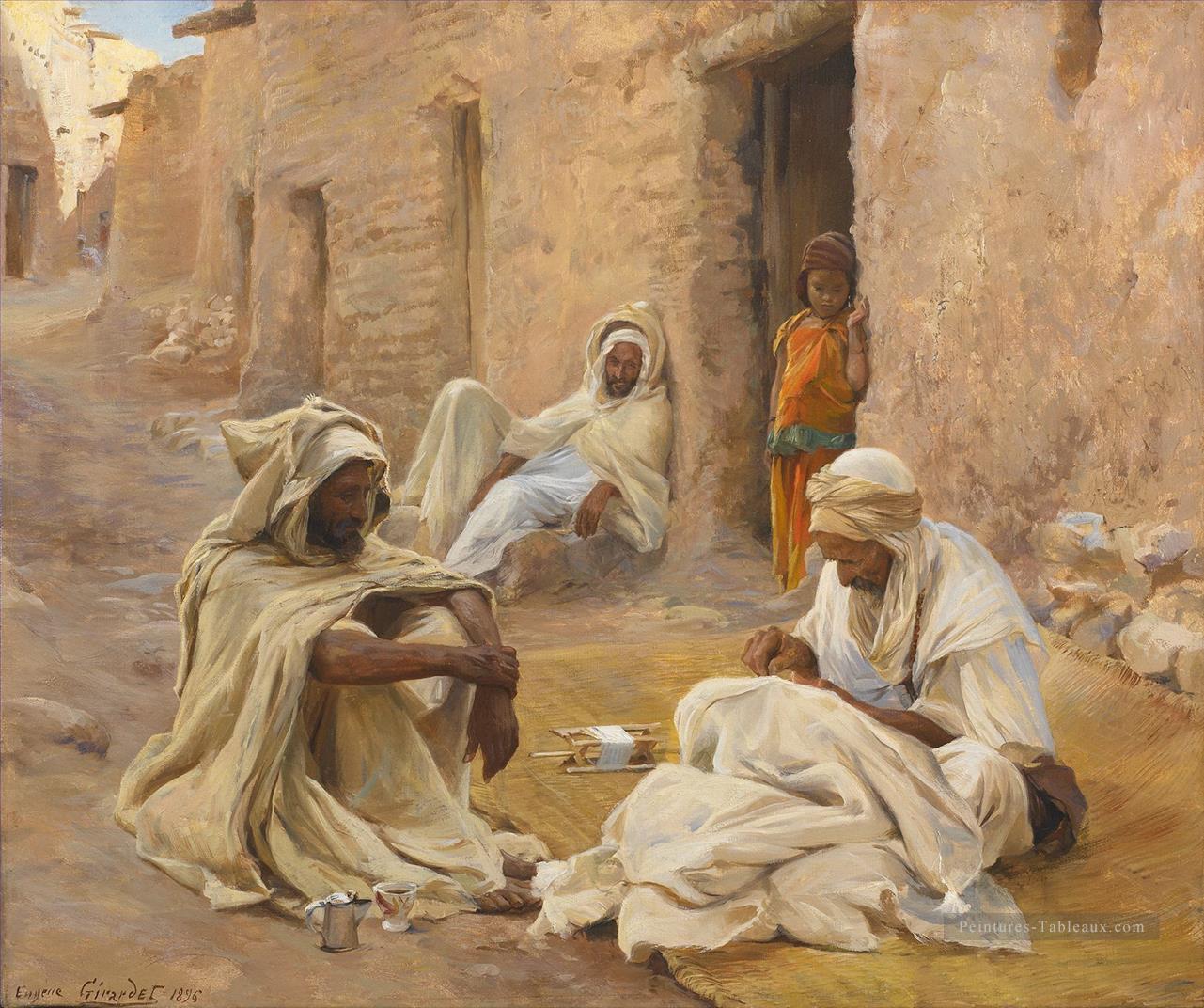 Le tailleur Eugène Girardet orientaliste Peintures à l'huile